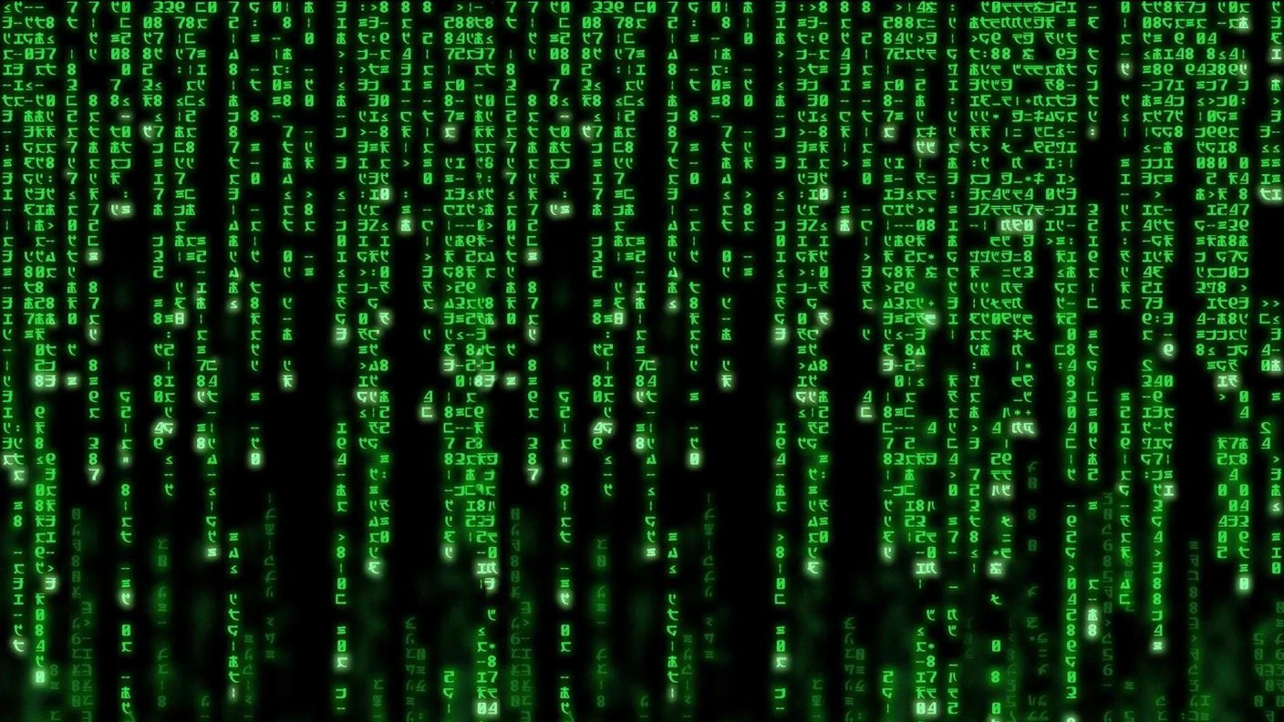 Matrix digital rain